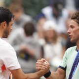 Casper Ruud (à droite): rien à faire contre Nuno Borges... KEYSTONE/AP/Lindsey Wasson